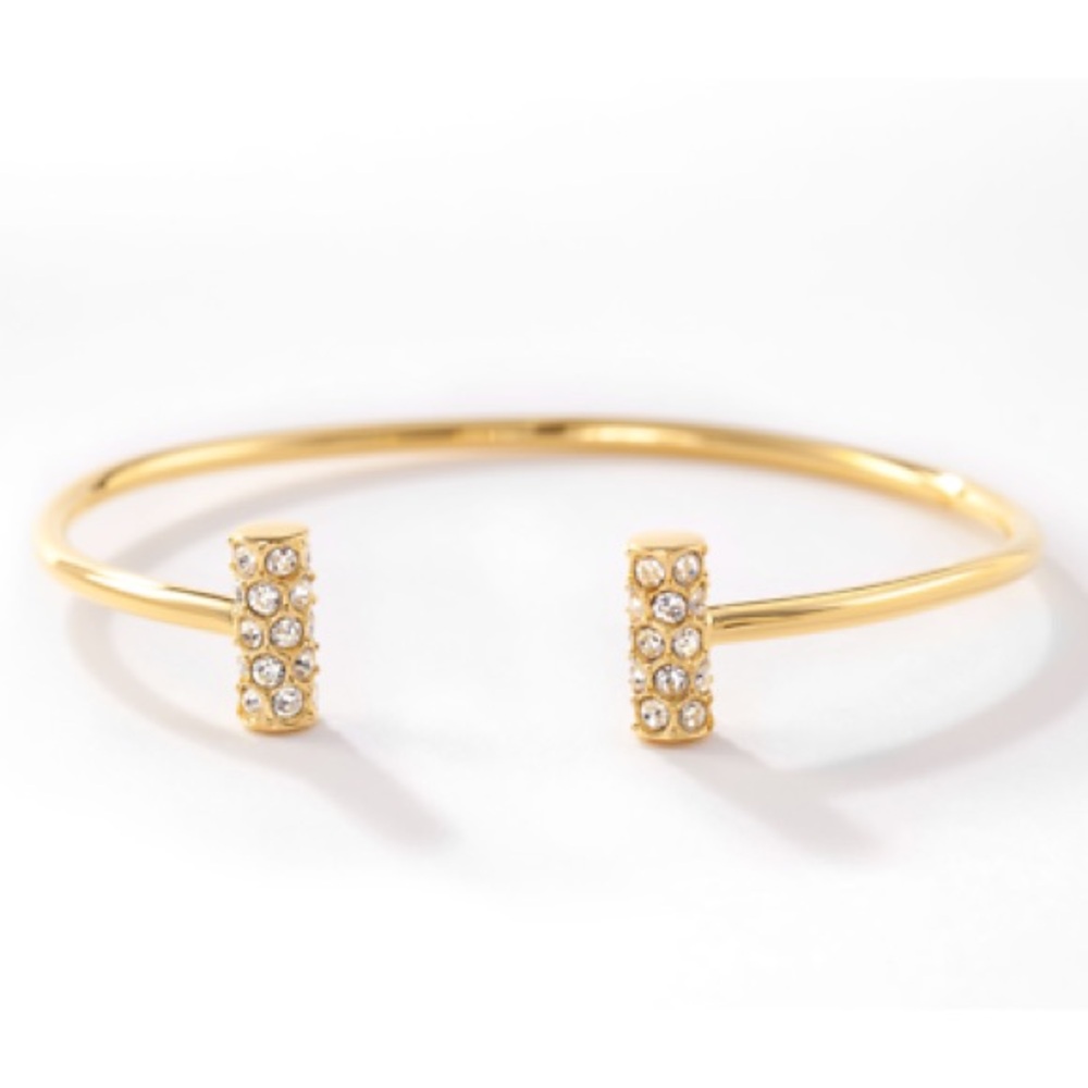 Touchstone Crystal Open Ended Bracelet